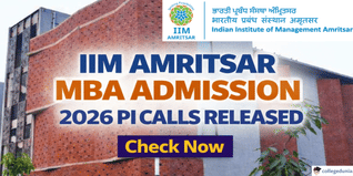IIM Amritsar MBA Admission 2026 PI Calls Released; Check Now @iimamritsar.ac.in